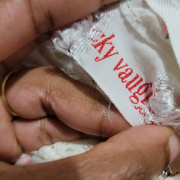 Vintage Vicky Vaughn Prairie Dress White Maxi Embroidered Gigot Puff Sleeve XXS - Picture 7 of 16